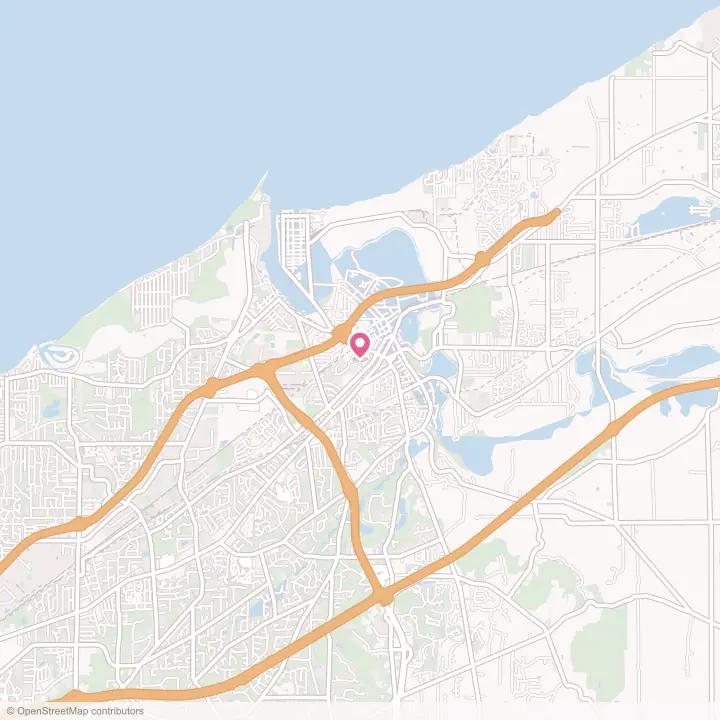 Map of the flower delivery area in Painesville, Ohio
