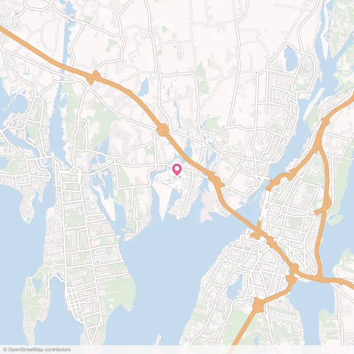 Map of the flower delivery area in Ocean Grove, Massachusetts