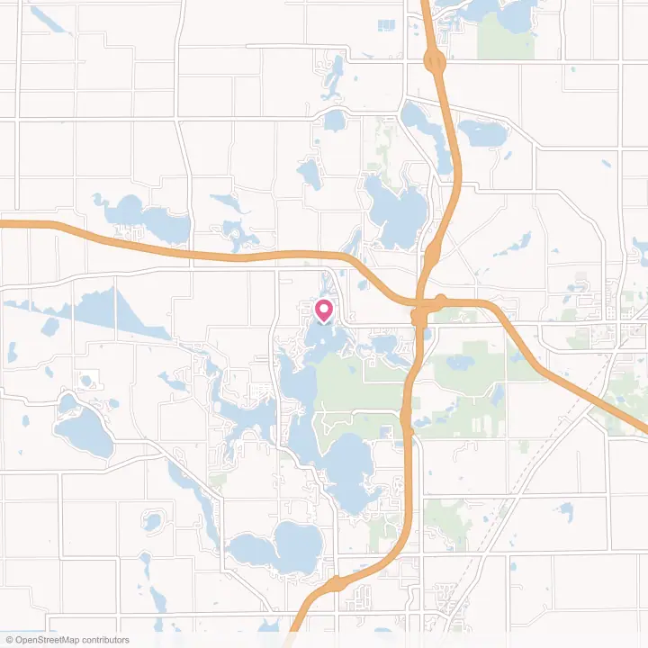 Map of the flower delivery area in Snow Lake, Indiana