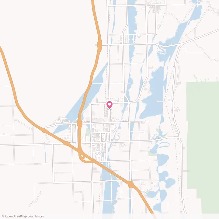 Map of the flower delivery area in Garland, Utah