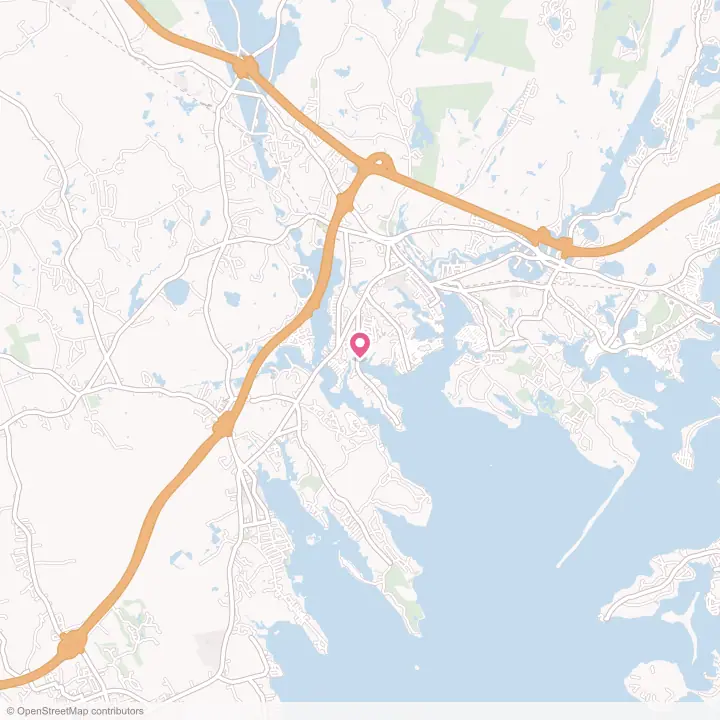 Map of the flower delivery area in Weweantic, Massachusetts