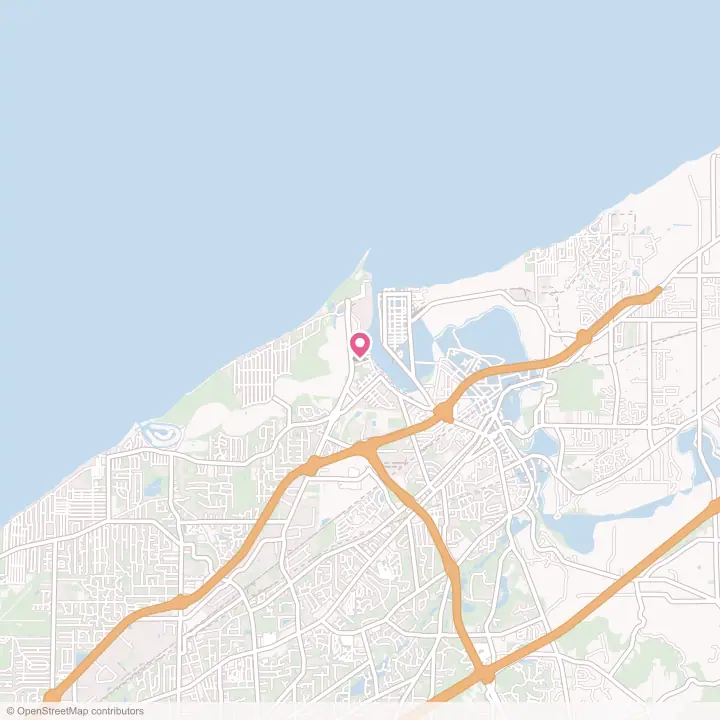 Map of the flower delivery area in Grand River, Ohio