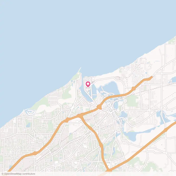 Map of the flower delivery area in Fairport Harbor, Ohio