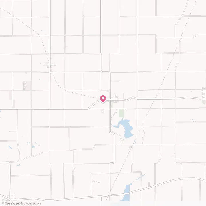 Map of the flower delivery area in Shabbona, Illinois