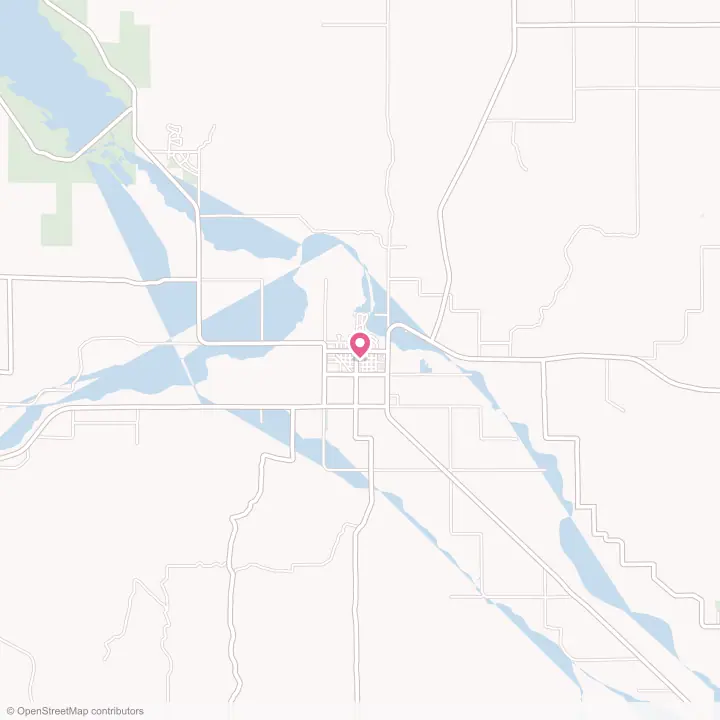 Map of the flower delivery area in Burwell, Nebraska