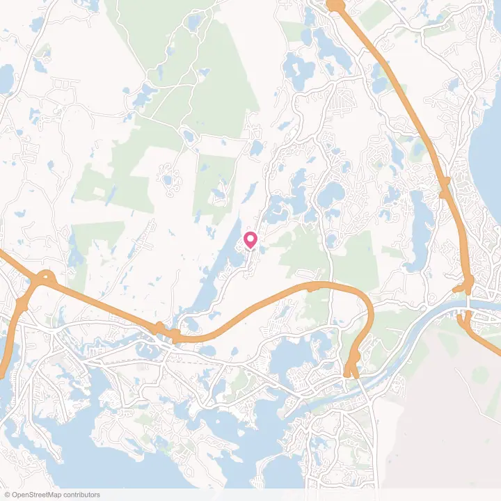 Map of the flower delivery area in White Island Shores, Massachusetts
