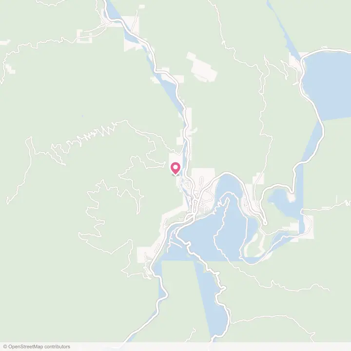 Map of the flower delivery area in Happy Camp, California
