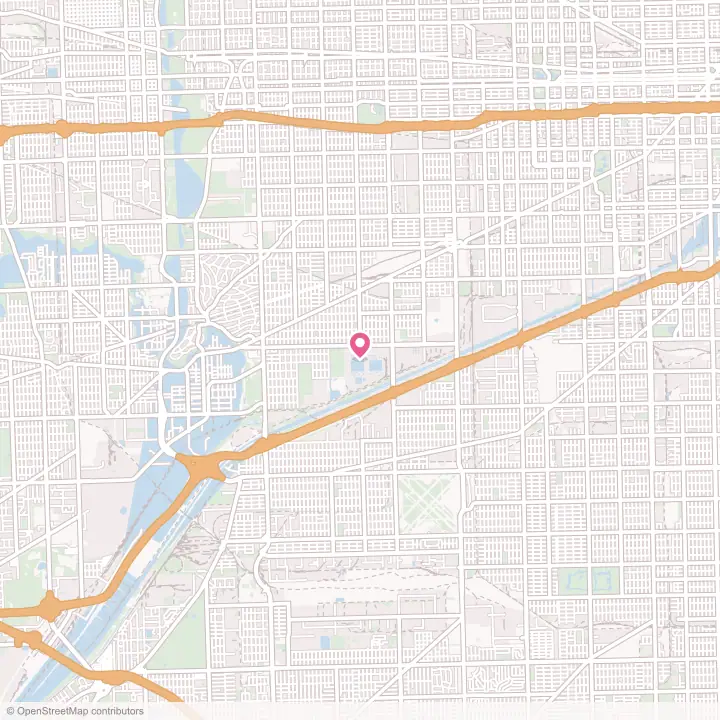 Map of the flower delivery area in Stickney, Illinois