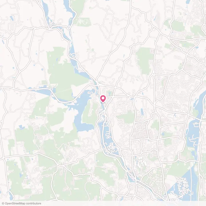 Map of the flower delivery area in Collinsville, Connecticut