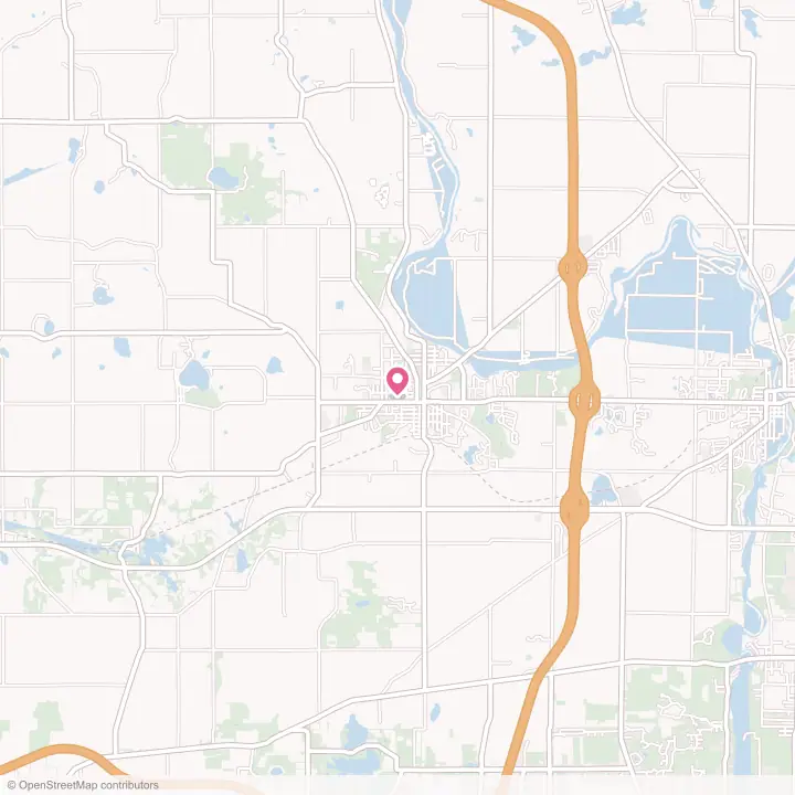 Map of the flower delivery area in Buchanan, Michigan