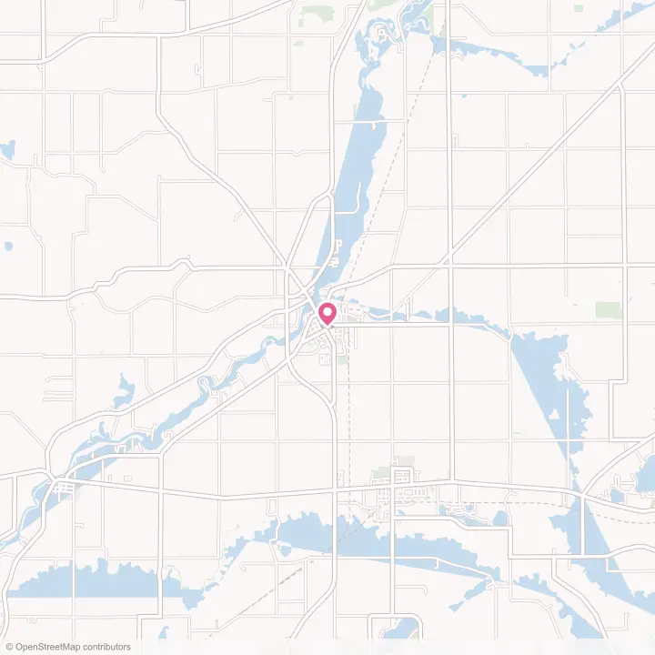 Map of the flower delivery area in Constantine, Michigan