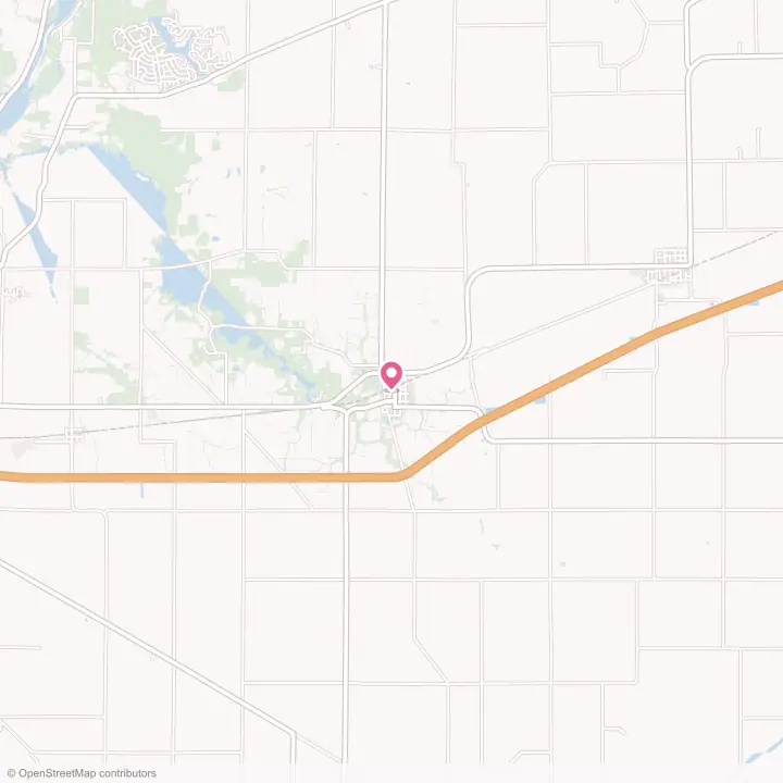 Map of the flower delivery area in Franklin Grove, Illinois
