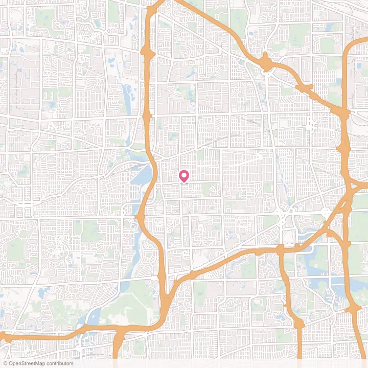Map of the flower delivery area in Lombard, Illinois