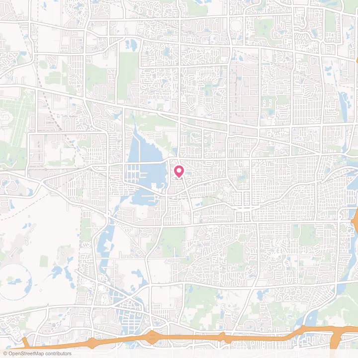Map of the flower delivery area in Winfield, Illinois