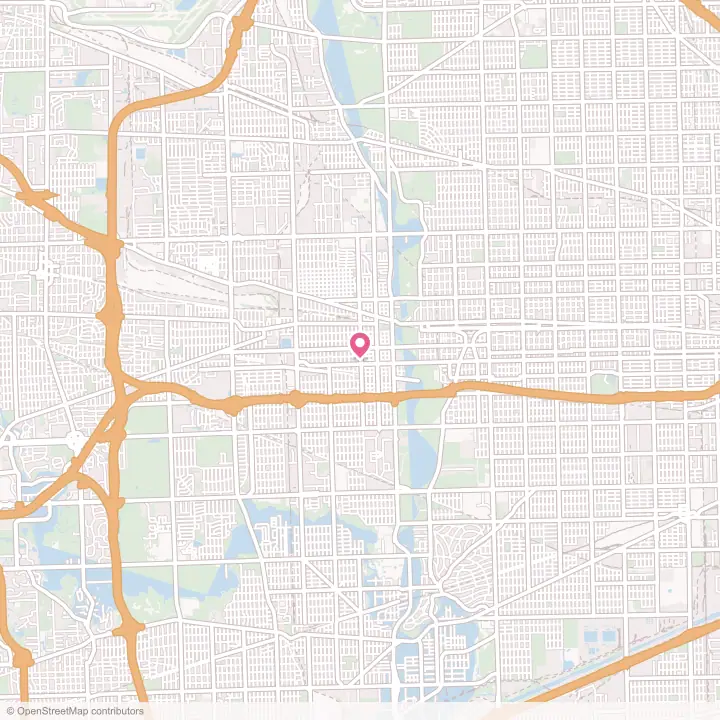 Map of the flower delivery area in Maywood, Illinois