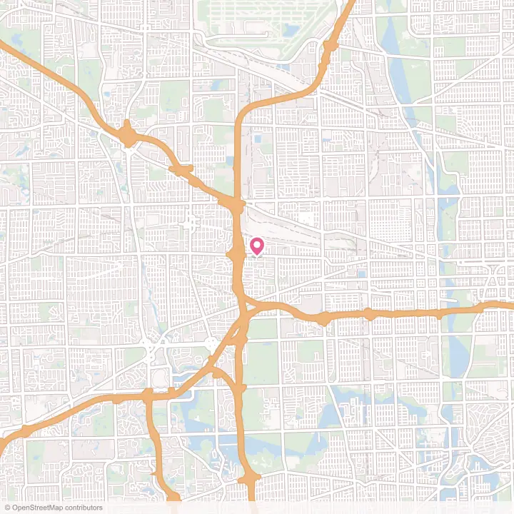Map of the flower delivery area in Berkeley, Illinois