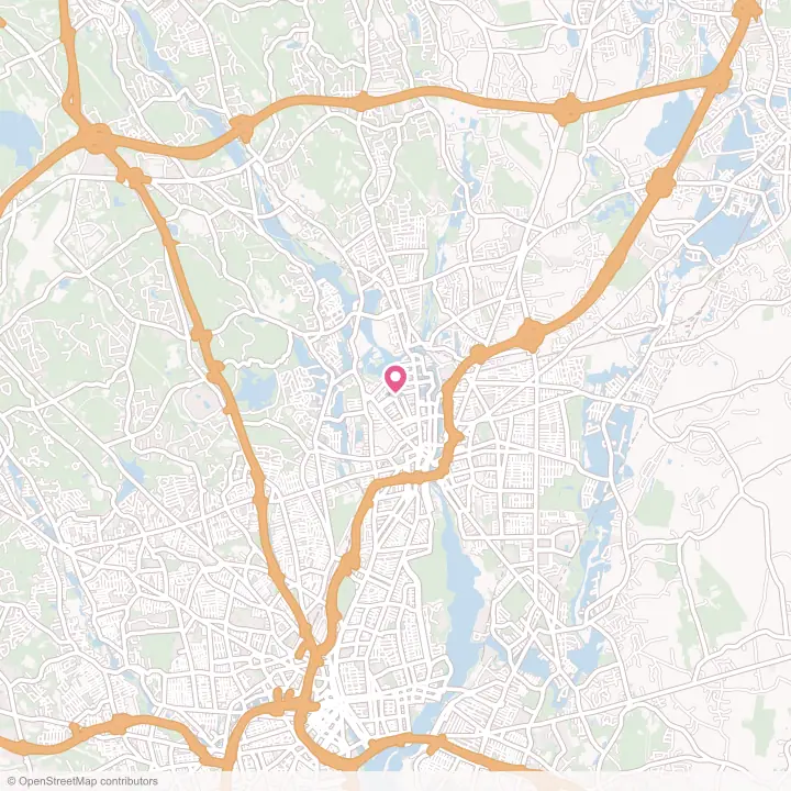 Map of the flower delivery area in Central Falls, Rhode Island