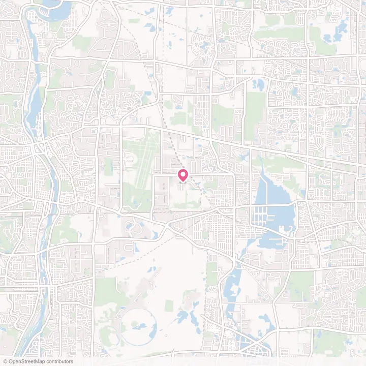 Map of the flower delivery area in West Chicago, Illinois