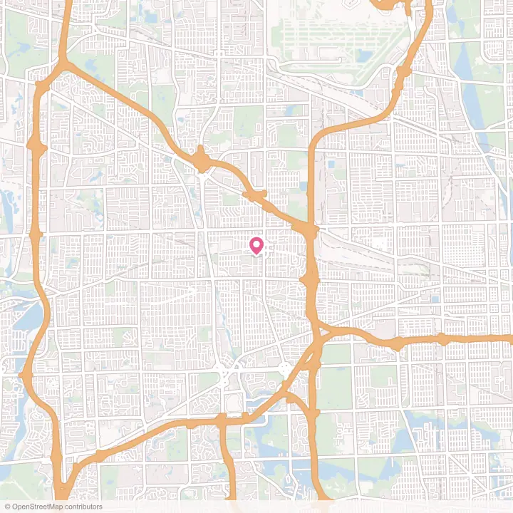 Map of the flower delivery area in Elmhurst, Illinois