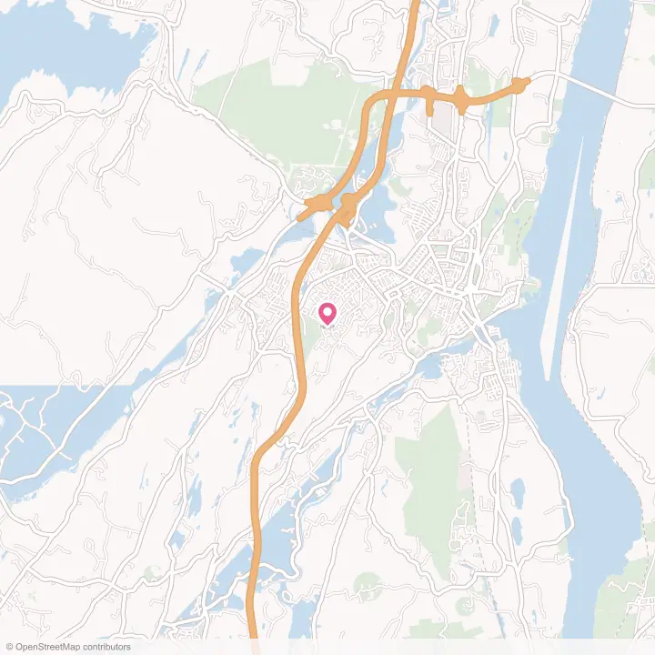 Map of the flower delivery area in Hillside, New York