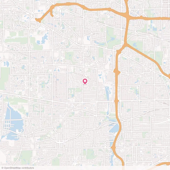 Map of the flower delivery area in Glendale Heights, Illinois