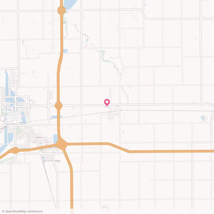 Map of the flower delivery area in Creston, Illinois
