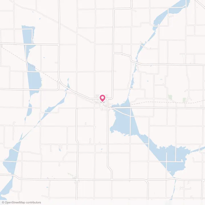 Map of the flower delivery area in Milledgeville, Illinois