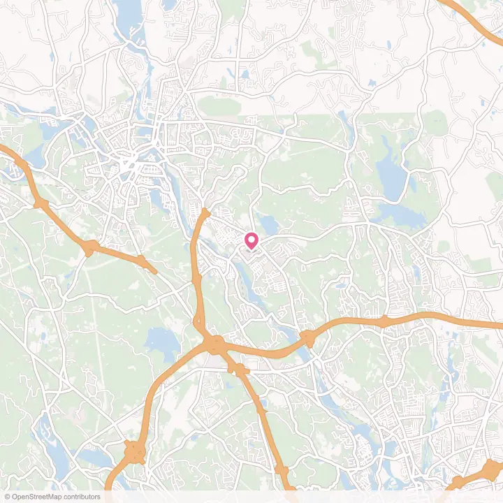 Map of the flower delivery area in Cumberland Hill, Rhode Island