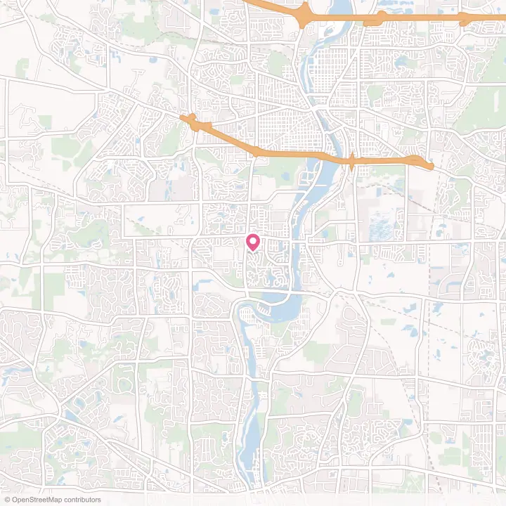 Map of the flower delivery area in South Elgin, Illinois
