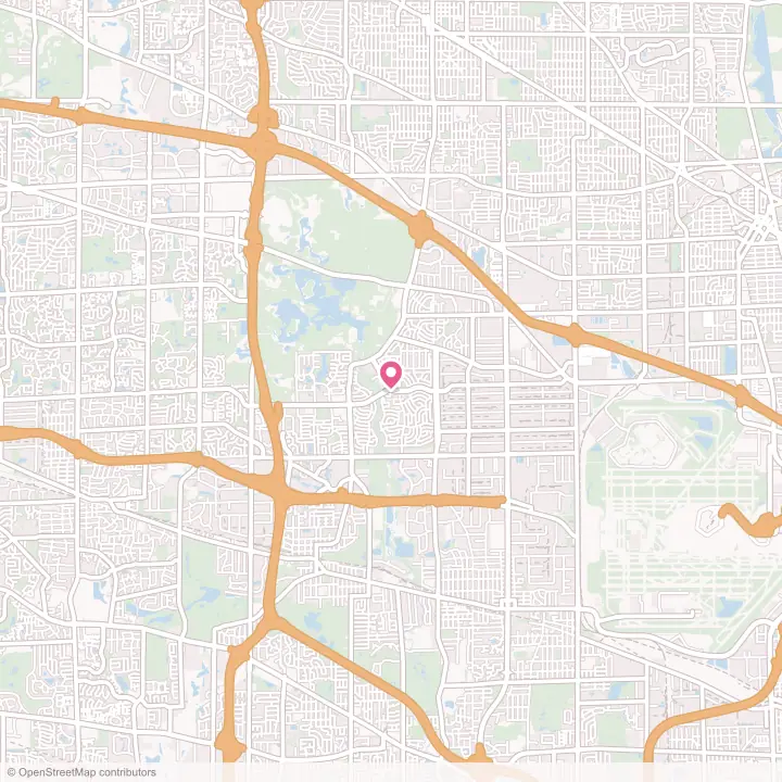 Map of the flower delivery area in Elk Grove Village, Illinois