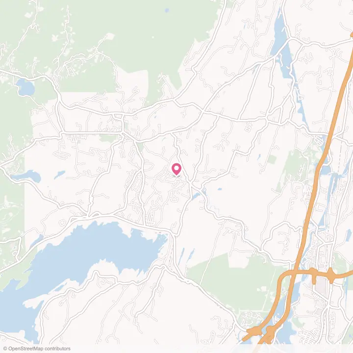 Map of the flower delivery area in Zena, New York