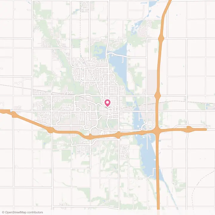 Map of the flower delivery area in Ames, Iowa