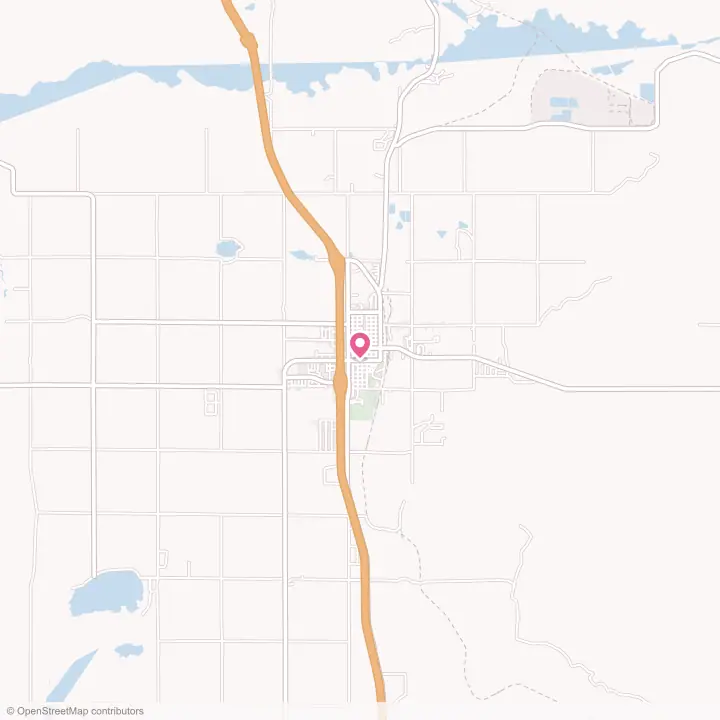 Map of the flower delivery area in Wheatland, Wyoming