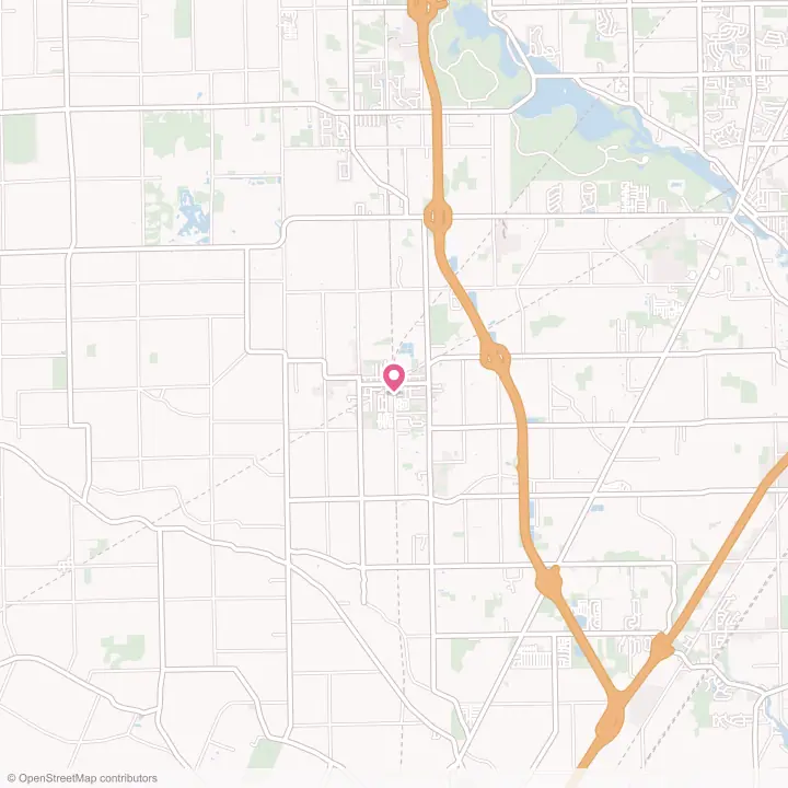 Map of the flower delivery area in Carleton, Michigan