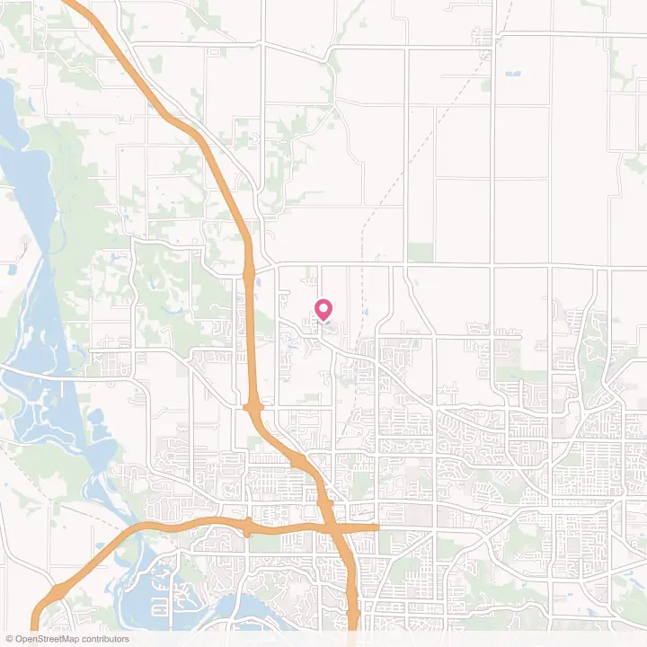 Map of the flower delivery area in Robins, Iowa