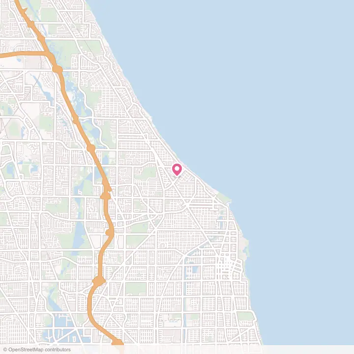 Map of the flower delivery area in Kenilworth, Illinois
