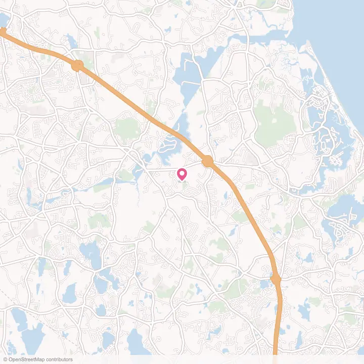 Map of the flower delivery area in North Pembroke, Massachusetts