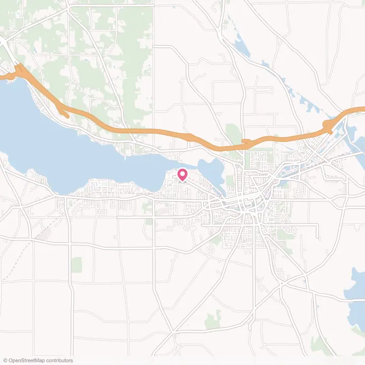 Map of the flower delivery area in Celoron, New York