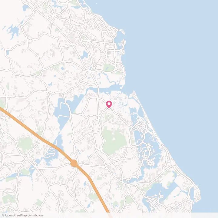 Map of the flower delivery area in Marshfield Hills, Massachusetts
