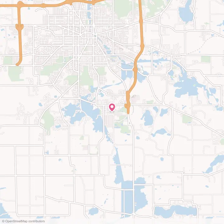 Map of the flower delivery area in Vandercook Lake, Michigan