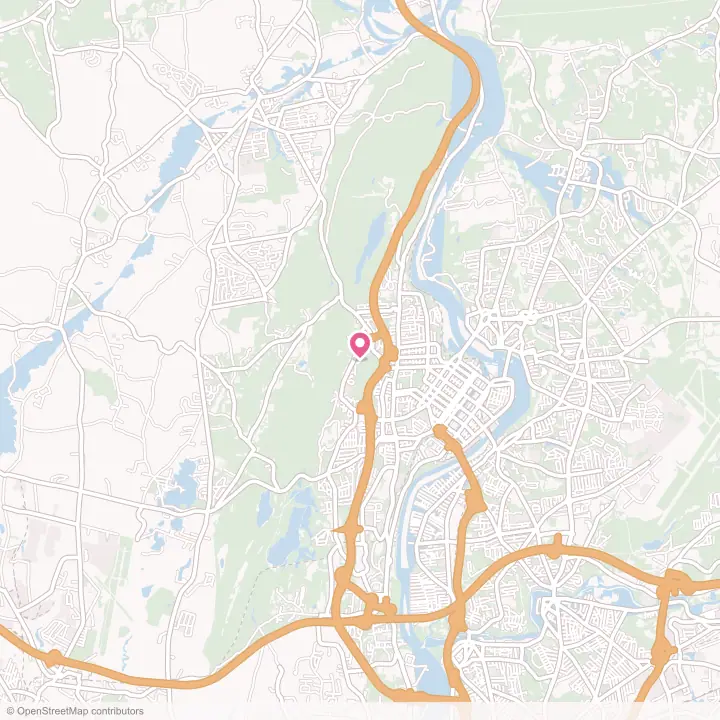 Map of the flower delivery area in Holyoke, Massachusetts