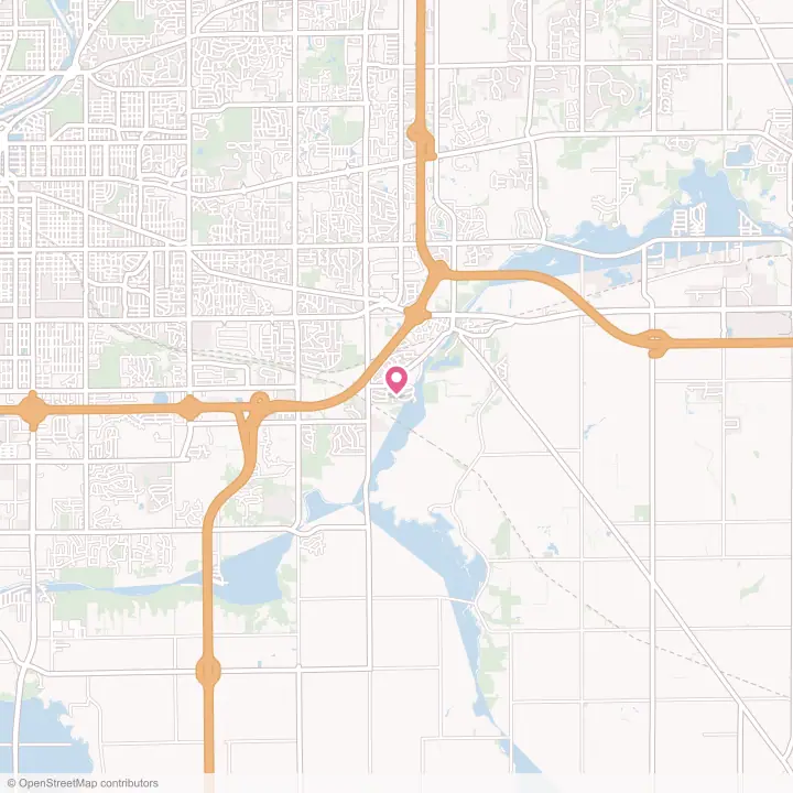 Map of the flower delivery area in Cherry Valley, Illinois
