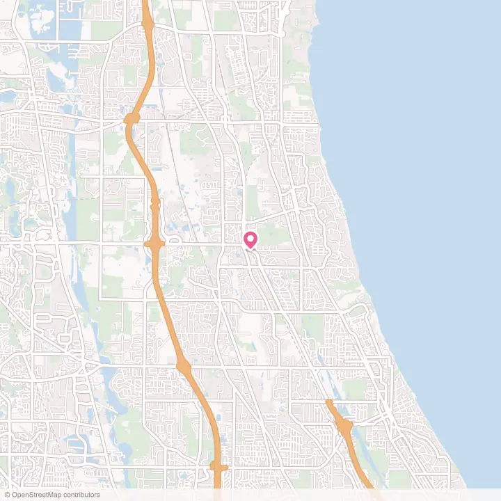 Map of the flower delivery area in Lake Forest, Illinois