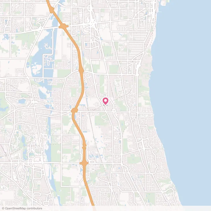 Map of the flower delivery area in Knollwood, Illinois