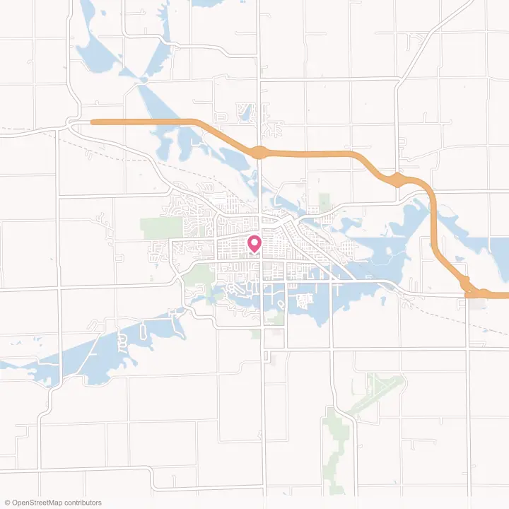 Map of the flower delivery area in Freeport, Illinois