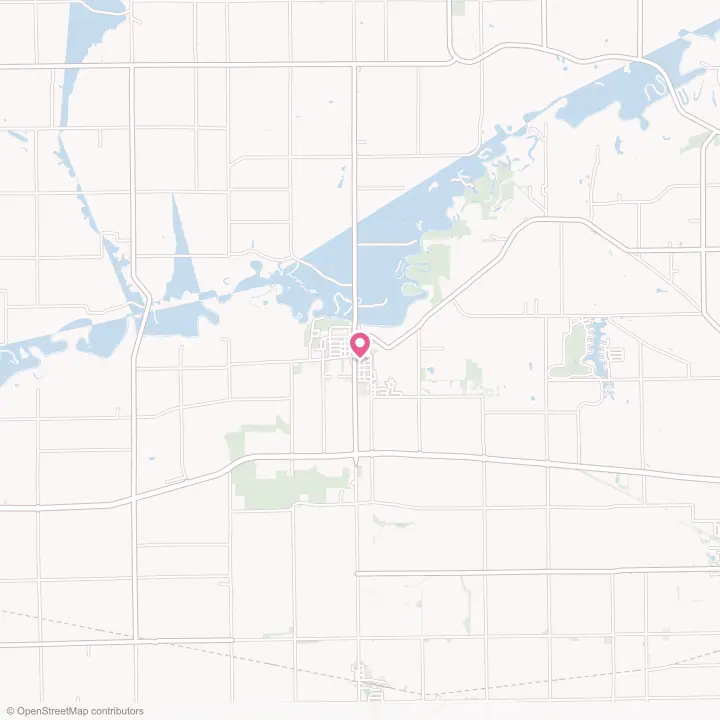 Map of the flower delivery area in Pecatonica, Illinois