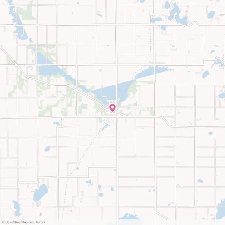 Map of the flower delivery area in Bangor, Michigan
