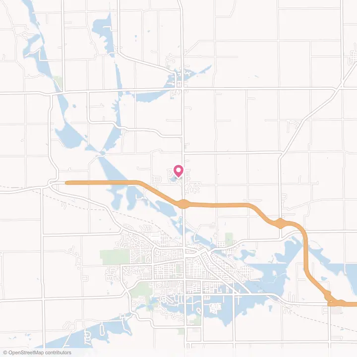 Map of the flower delivery area in Willow Lake, Illinois
