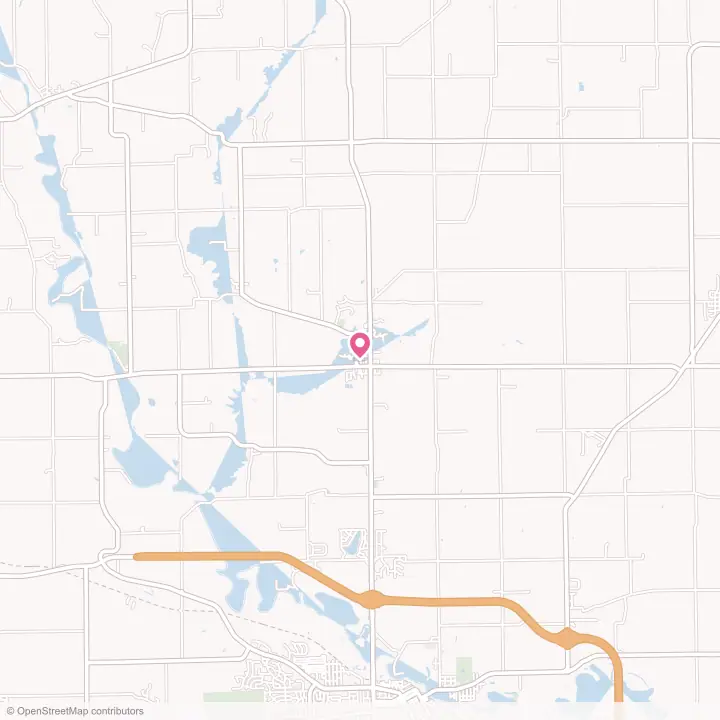 Map of the flower delivery area in Cedarville, Illinois