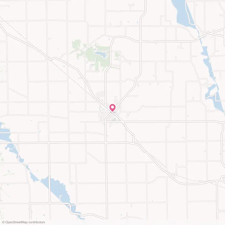 Map of the flower delivery area in Lena, Illinois